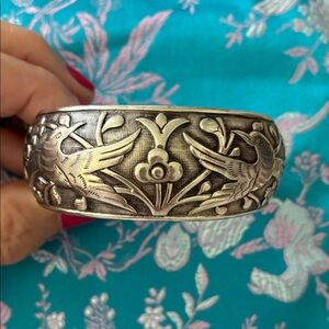 Elegant Silver (not Sterling Silver) Bird Motif Bracelet